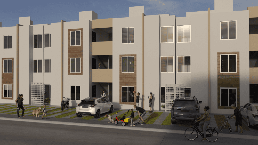 Fachada en Residencial Punta Ikal